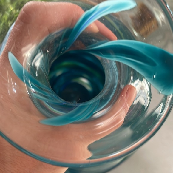 Large blown glass vase - Picture 6 of 6